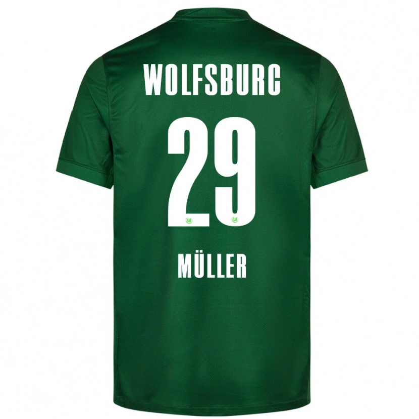 Danxen Donna Maglia Marius Müller #29 Verde Bianco Kit Gara Home 2025/26 Maglietta