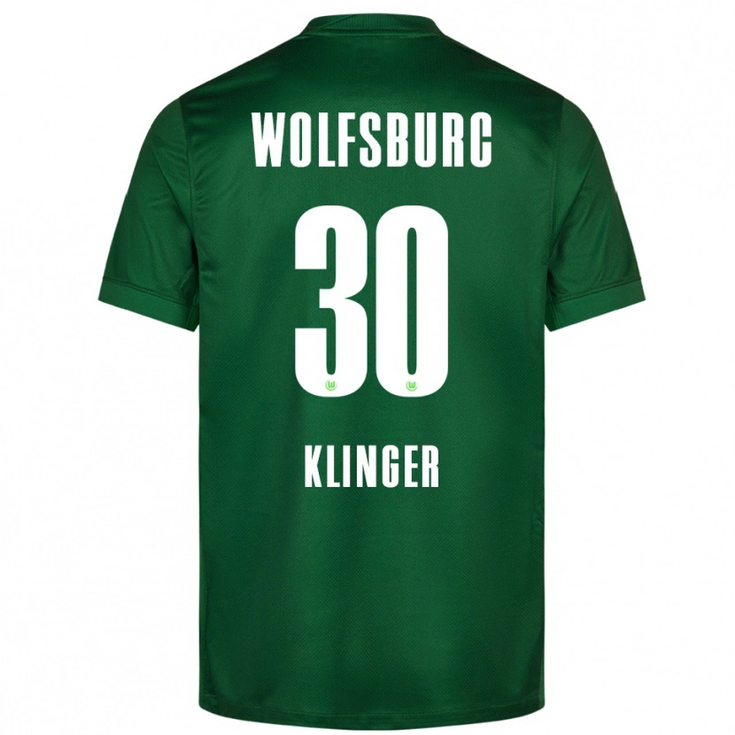 Danxen Donna Maglia Niklas Klinger #30 Verde Bianco Kit Gara Home 2025/26 Maglietta