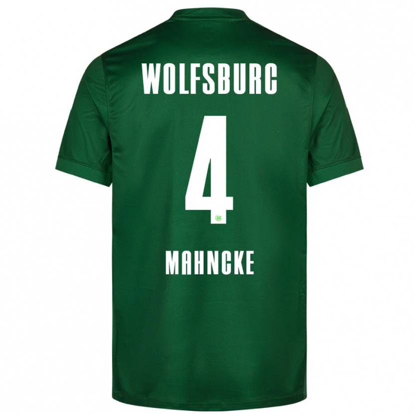 Danxen Donna Maglia Arne Mahncke #4 Verde Bianco Kit Gara Home 2025/26 Maglietta