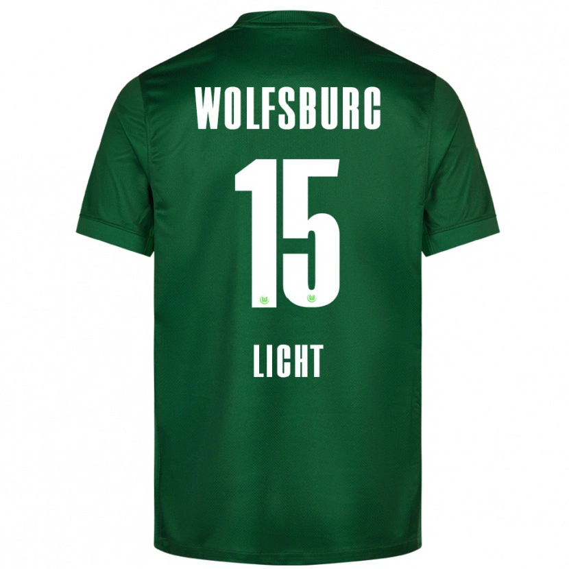 Danxen Donna Maglia Philipp Licht #15 Verde Bianco Kit Gara Home 2025/26 Maglietta