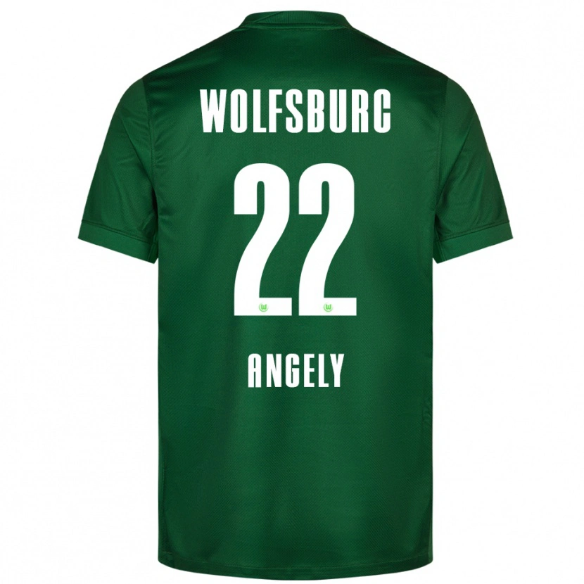 Danxen Donna Maglia Mathys Angély #22 Verde Bianco Kit Gara Home 2025/26 Maglietta