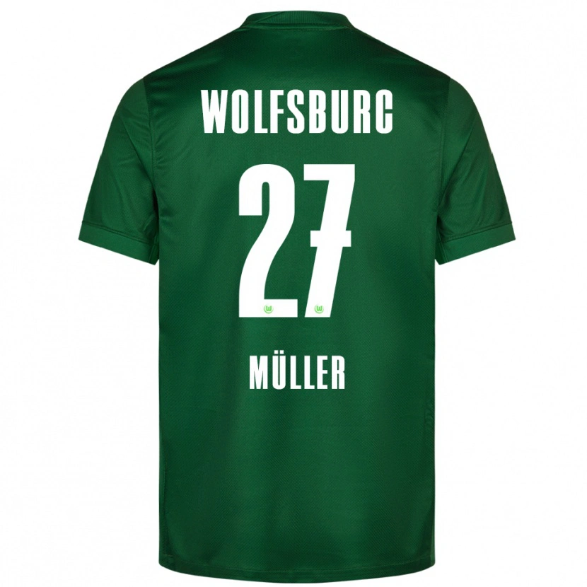 Danxen Donna Maglia Fabio Müller #27 Verde Bianco Kit Gara Home 2025/26 Maglietta
