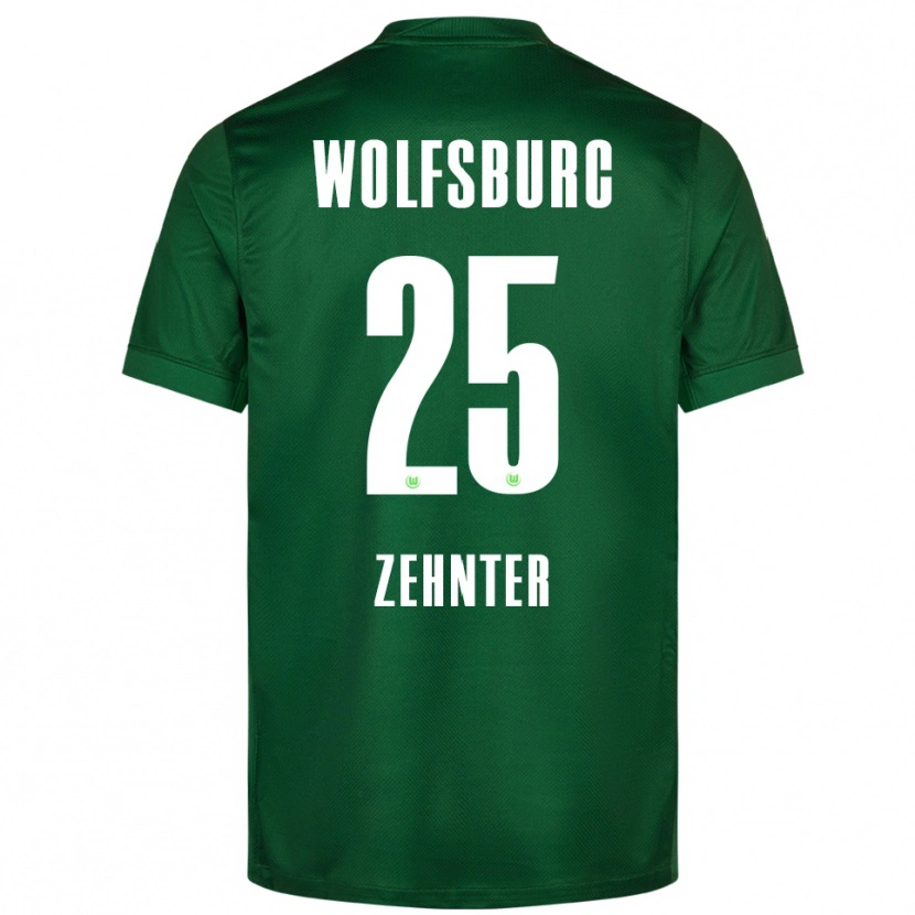 Danxen Donna Maglia Aaron Zehnter #25 Verde Bianco Kit Gara Home 2025/26 Maglietta