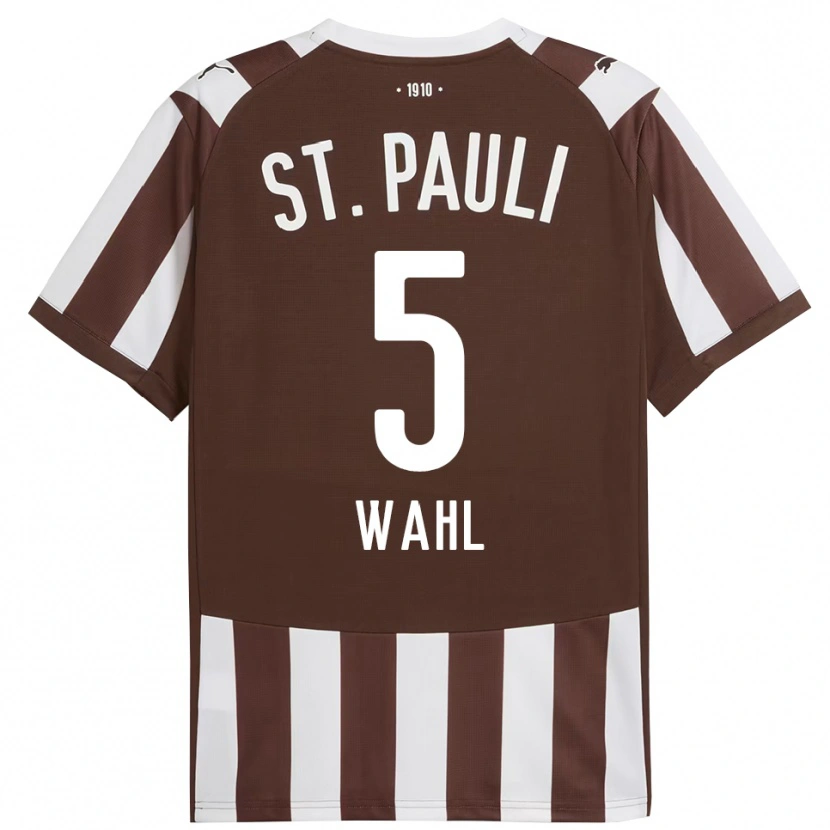 Danxen Donna Maglia Hauke Wahl #5 Caffè Bianco Kit Gara Home 2025/26 Maglietta