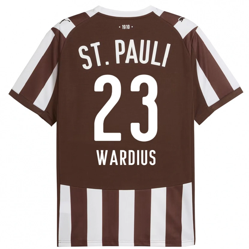 Danxen Donna Maglia Jack Wardius #23 Caffè Bianco Kit Gara Home 2025/26 Maglietta