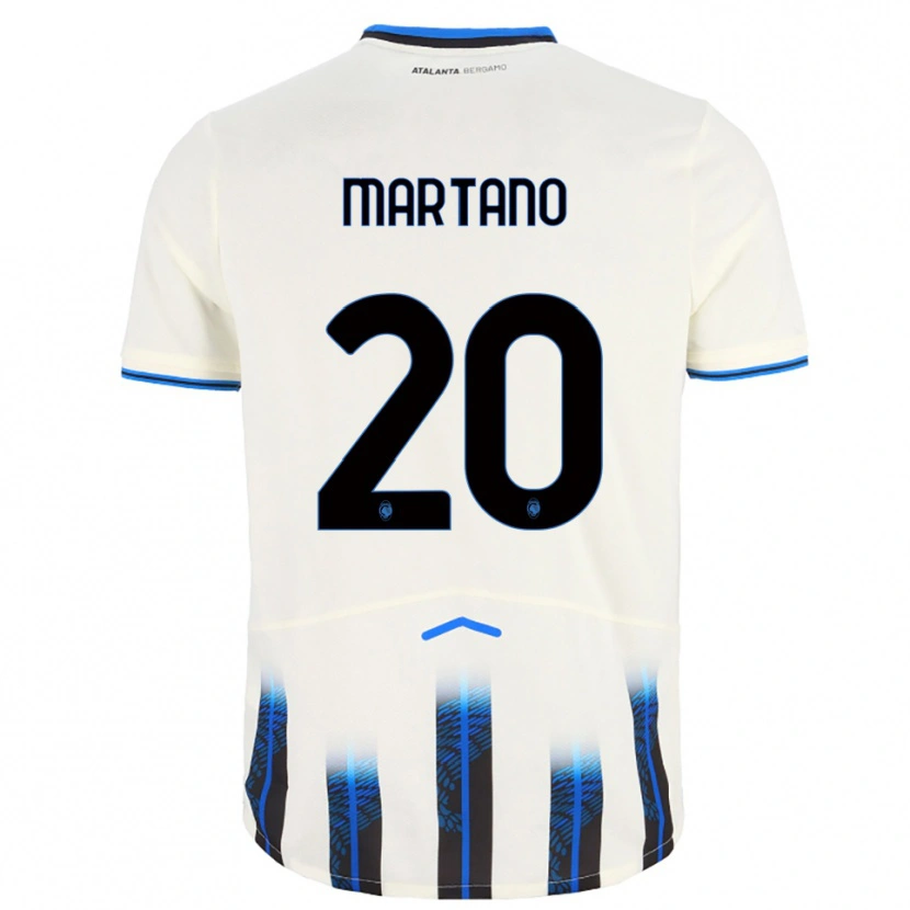 Danxen Donna Maglia Aldo Martano #20 Bianco Blu Kit Gara Away 2025/26 Maglietta