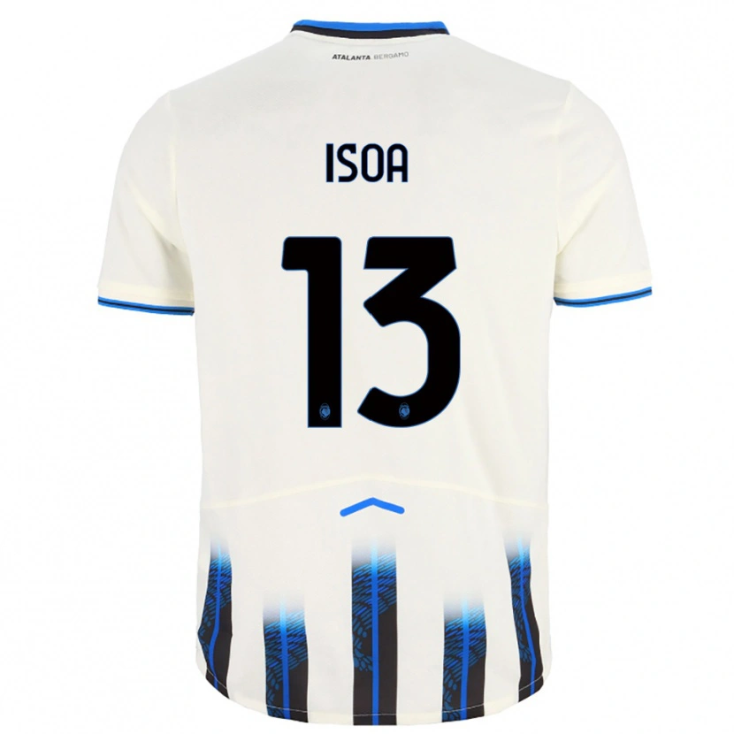 Danxen Donna Maglia Isaac Isoa #13 Bianco Blu Kit Gara Away 2025/26 Maglietta