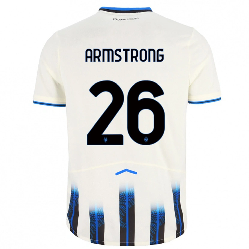 Danxen Donna Maglia Daniel Armstrong #26 Bianco Blu Kit Gara Away 2025/26 Maglietta