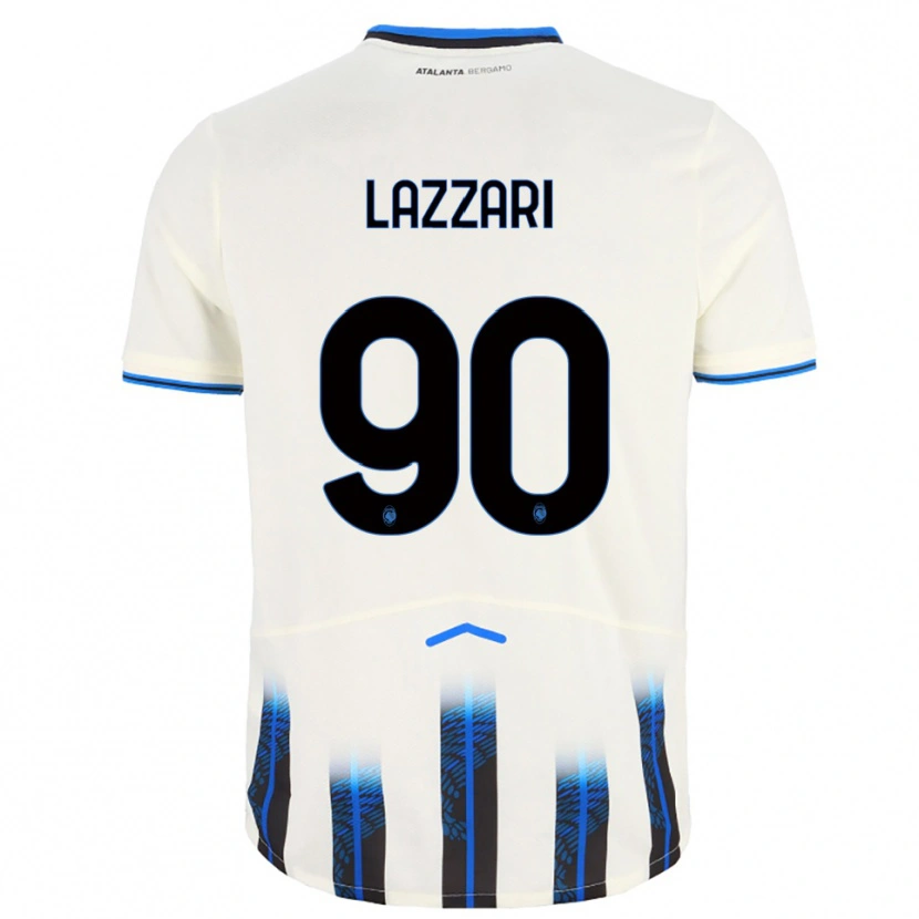 Danxen Donna Maglia Ilaria Lazzari #90 Bianco Blu Kit Gara Away 2025/26 Maglietta