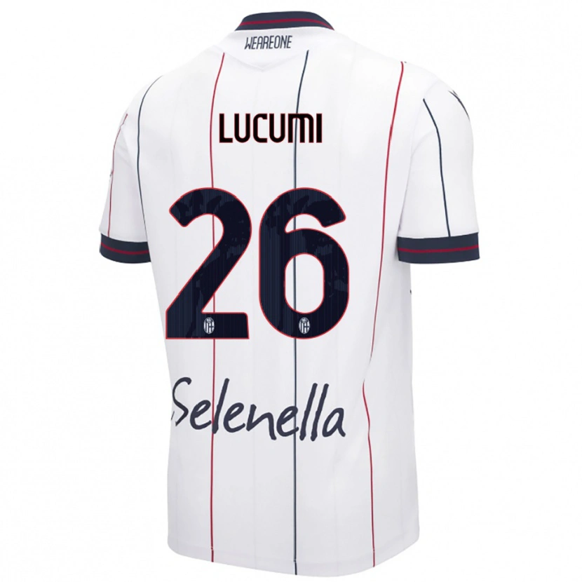 Danxen Donna Maglia Jhon Lucumí #26 Bianco Blu Royal Kit Gara Away 2025/26 Maglietta