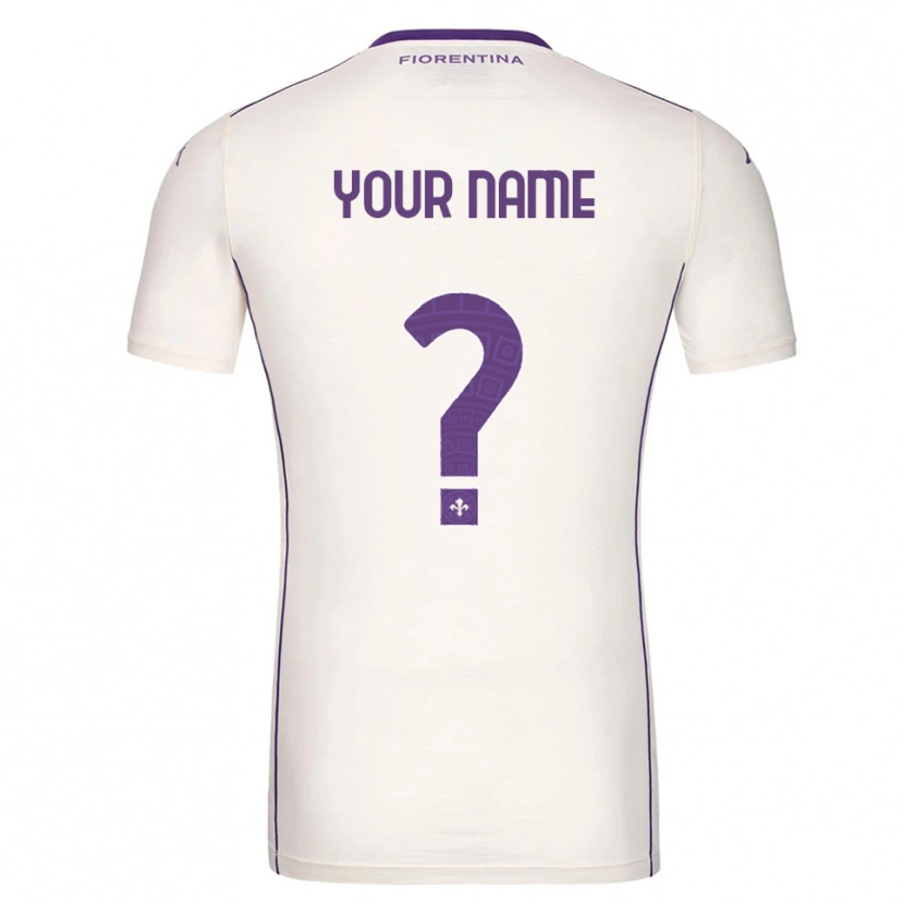 Danxen Donna Maglia Il Tuo Nome #0 Bianco Viola Rosso Kit Gara Away 2025/26 Maglietta