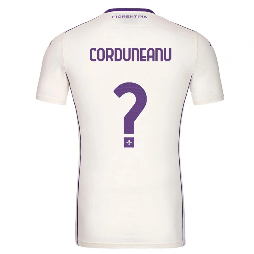 Danxen Donna Maglia Robert-Daniel Corduneanu #0 Bianco Viola Rosso Kit Gara Away 2025/26 Maglietta
