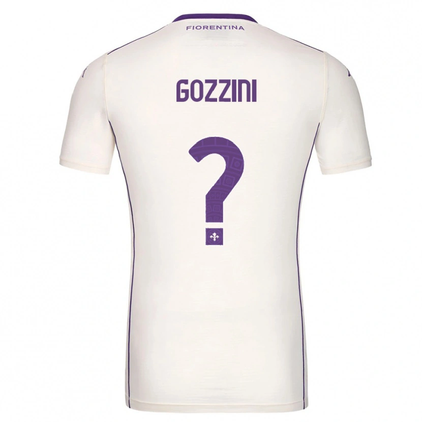 Danxen Donna Maglia Gozzini #0 Bianco Viola Rosso Kit Gara Away 2025/26 Maglietta