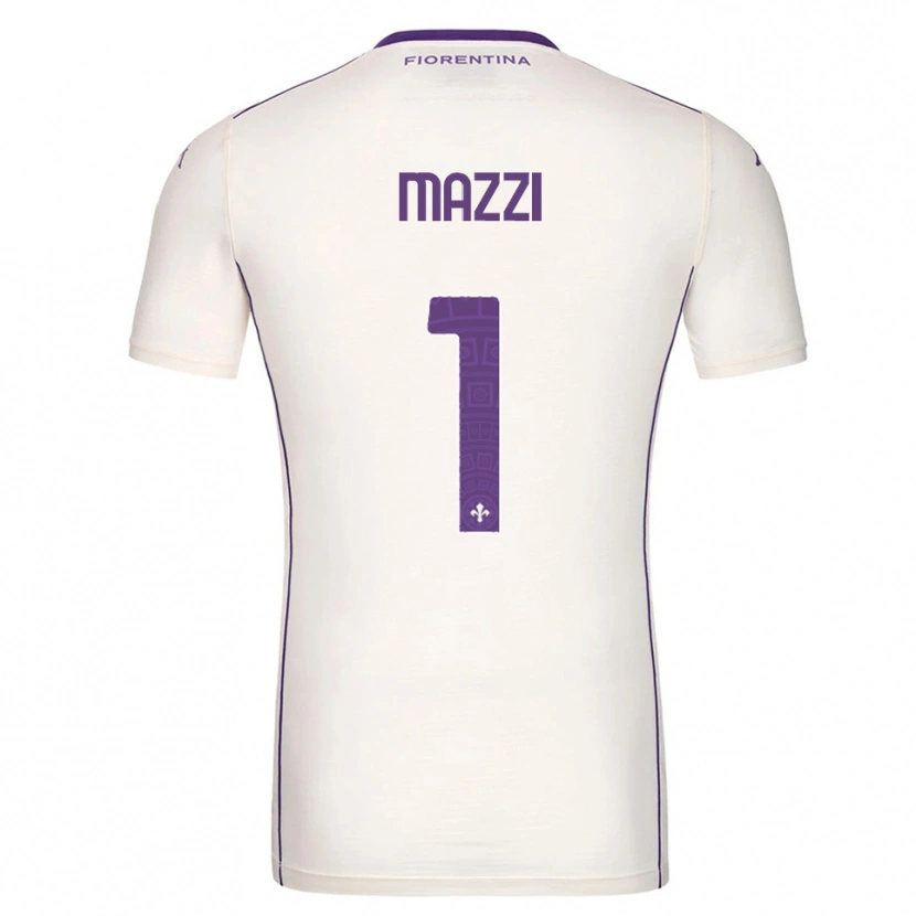Danxen Donna Maglia Tommaso Mazzi #1 Bianco Viola Rosso Kit Gara Away 2025/26 Maglietta