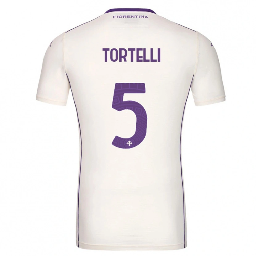 Danxen Donna Maglia Alice Tortelli #5 Bianco Viola Rosso Kit Gara Away 2025/26 Maglietta