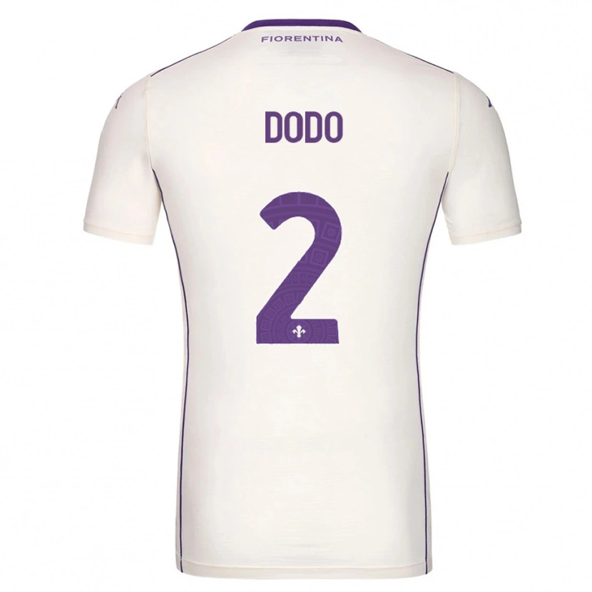 Danxen Donna Maglia Dodô #2 Bianco Viola Rosso Kit Gara Away 2025/26 Maglietta