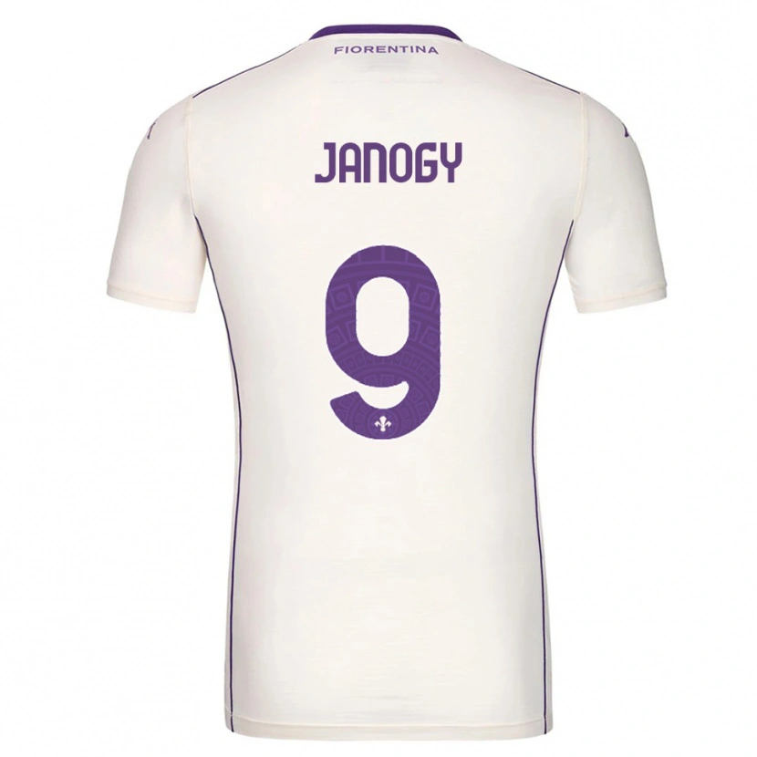 Danxen Donna Maglia Madelen Janogy #9 Bianco Viola Rosso Kit Gara Away 2025/26 Maglietta
