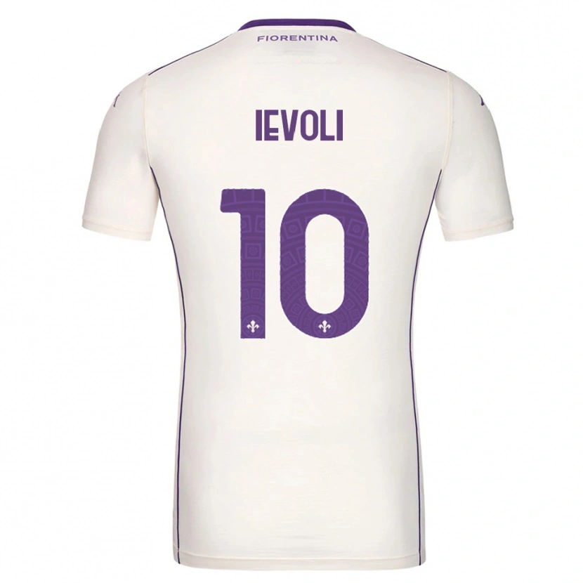 Danxen Donna Maglia Mattia Ievoli #10 Bianco Viola Rosso Kit Gara Away 2025/26 Maglietta