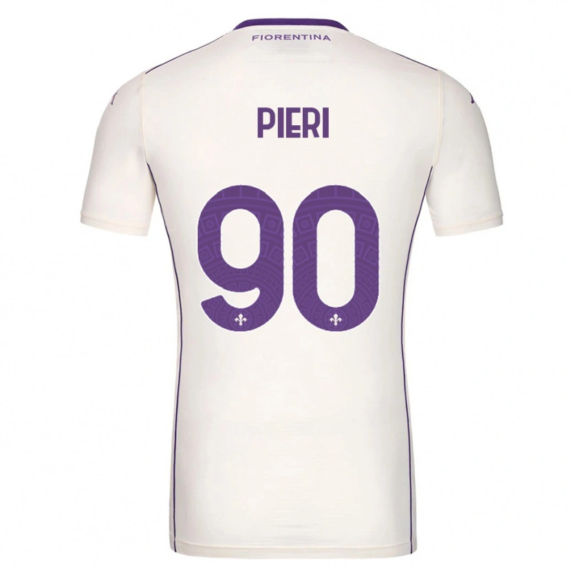 Danxen Donna Maglia Arianna Pieri #90 Bianco Viola Rosso Kit Gara Away 2025/26 Maglietta