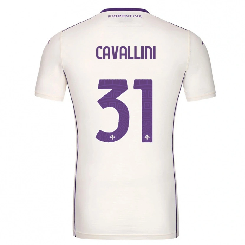 Danxen Donna Maglia Aurora Cavallini #31 Bianco Viola Rosso Kit Gara Away 2025/26 Maglietta