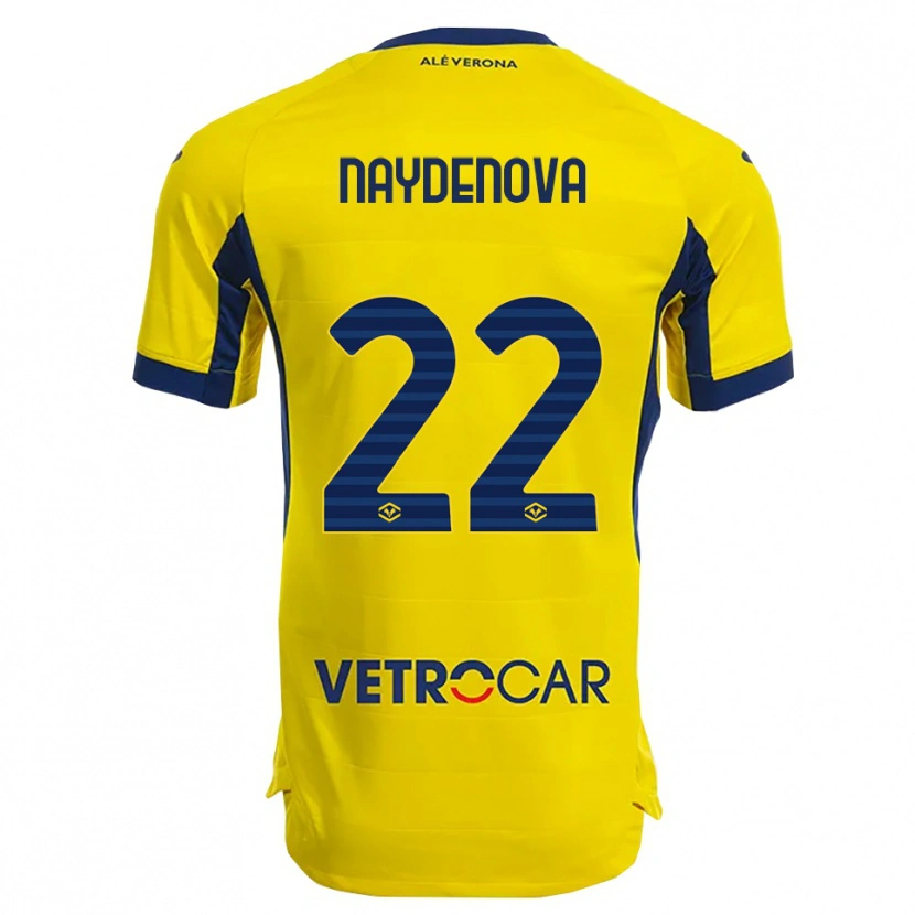 Danxen Donna Maglia Ivana Naydenova #22 Giallo Blu Navy Kit Gara Away 2025/26 Maglietta