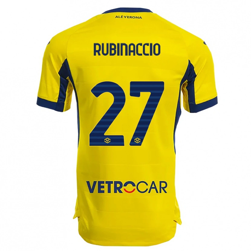 Danxen Donna Maglia Nikol Rubinaccio #27 Giallo Blu Navy Kit Gara Away 2025/26 Maglietta