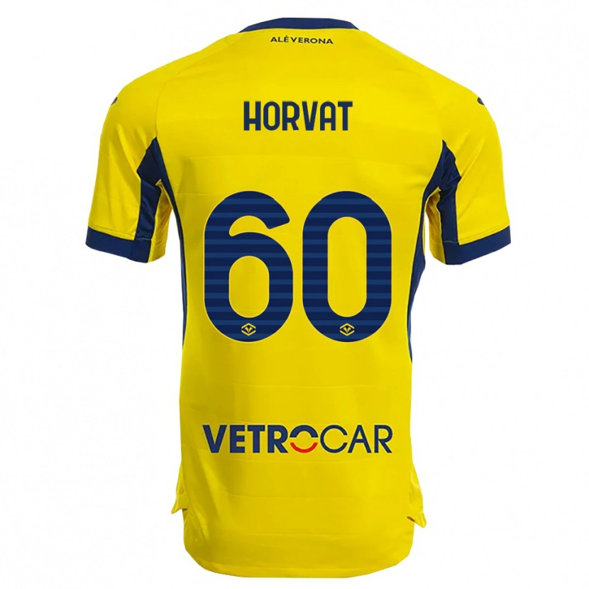 Danxen Donna Maglia Mihaela Horvat #60 Giallo Blu Navy Kit Gara Away 2025/26 Maglietta