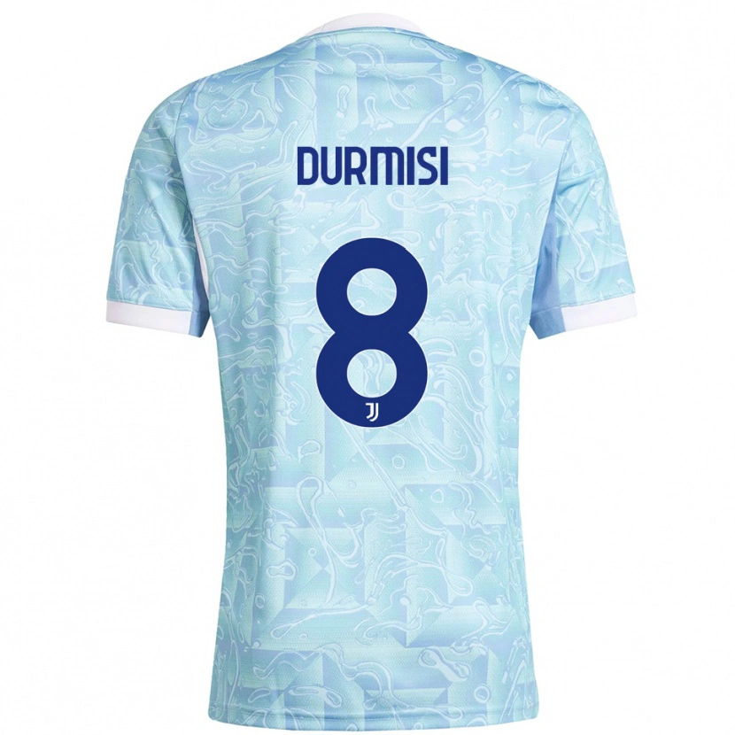 Danxen Donna Maglia Arman Durmiši #8 Azzurro Giallo Kit Gara Away 2025/26 Maglietta