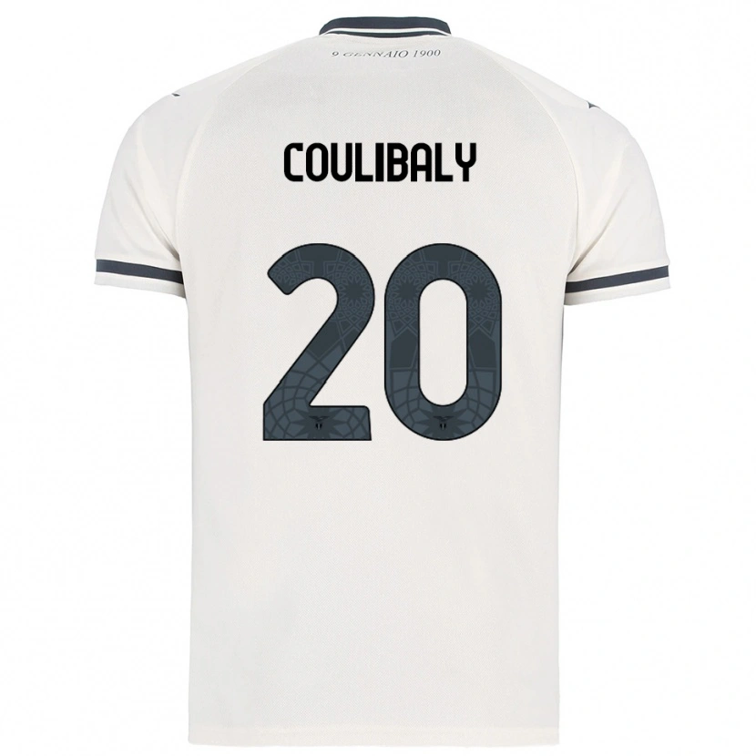 Danxen Donna Maglia Larsson Coulibaly #20 Bianco Blu Navy Kit Gara Away 2025/26 Maglietta