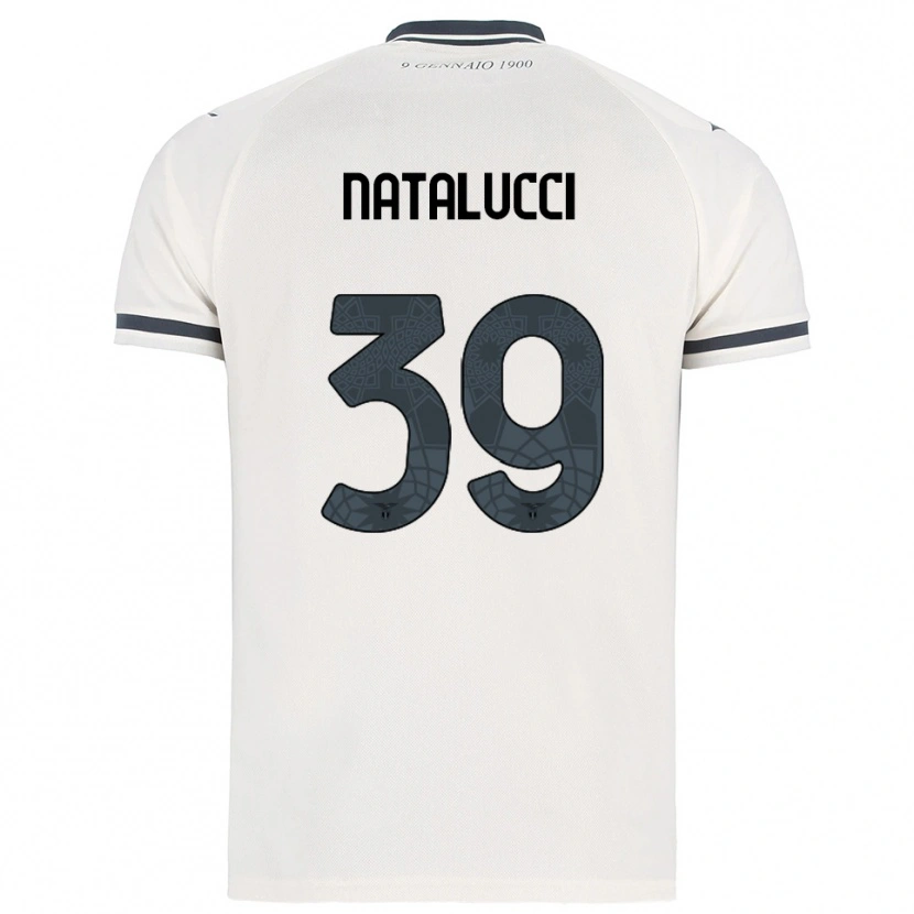 Danxen Donna Maglia Serena Natalucci #39 Bianco Blu Navy Kit Gara Away 2025/26 Maglietta