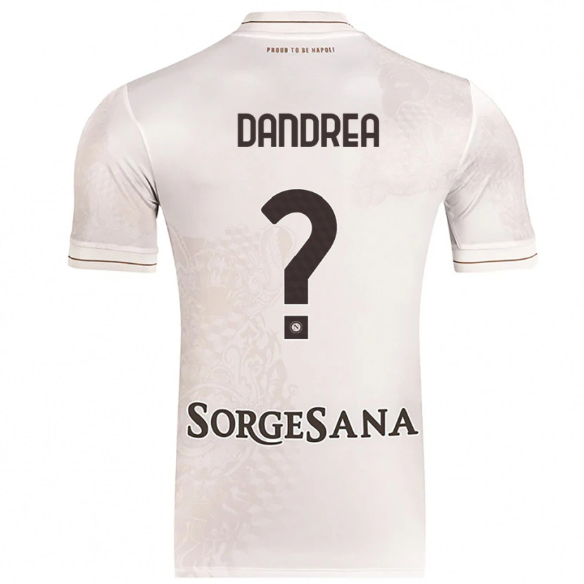 Danxen Donna Maglia Alessandro Dandrea #0 Champagne Marrone Kit Gara Away 2025/26 Maglietta