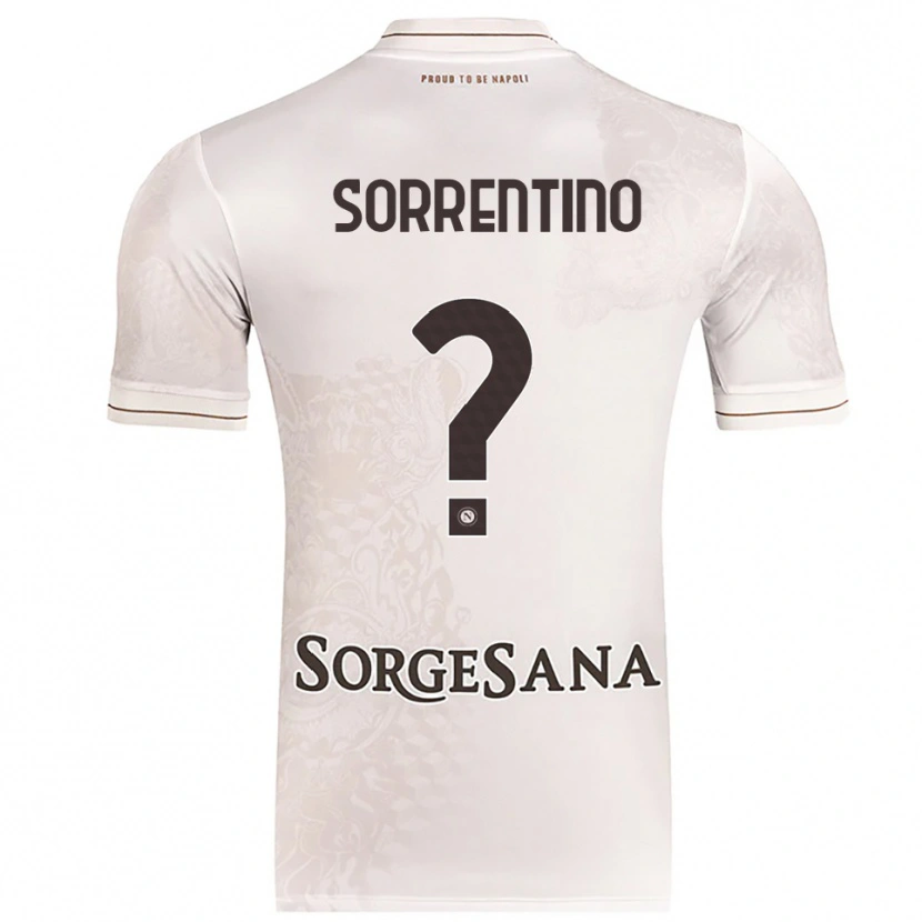 Danxen Donna Maglia Andrea Sorrentino #0 Champagne Marrone Kit Gara Away 2025/26 Maglietta