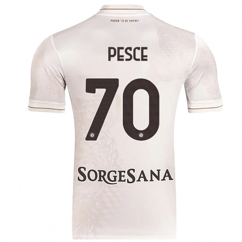 Danxen Donna Maglia Antonio Pesce #70 Champagne Marrone Kit Gara Away 2025/26 Maglietta