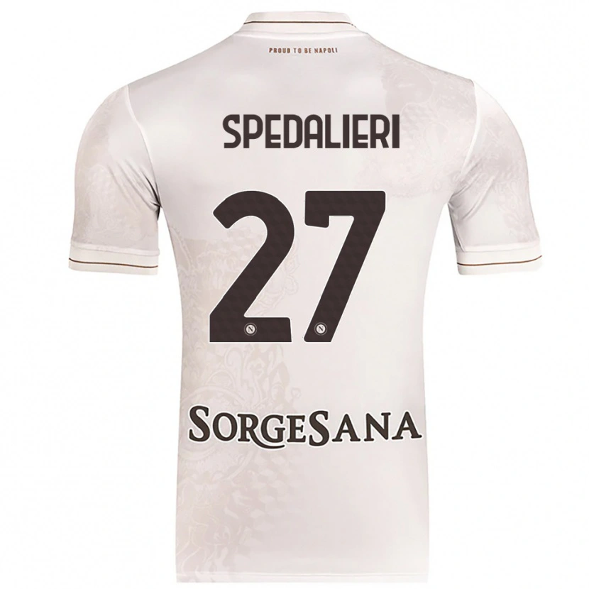 Danxen Donna Maglia Johnatan Andrea Spedalieri #27 Champagne Marrone Kit Gara Away 2025/26 Maglietta