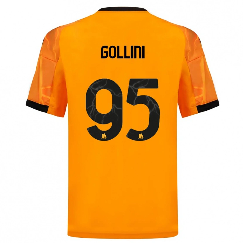 Danxen Donna Maglia Pierluigi Gollini #95 Arancione Nero Kit Gara Away 2025/26 Maglietta