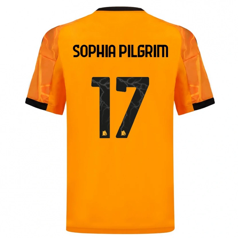 Danxen Donna Maglia Alayah Sophia Pilgrim #17 Arancione Nero Kit Gara Away 2025/26 Maglietta