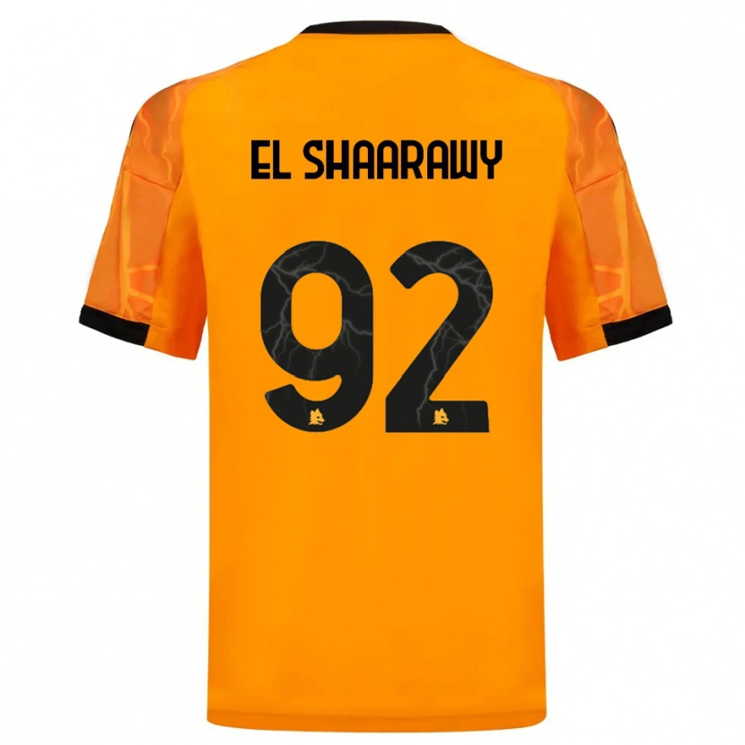 Danxen Donna Maglia Stephan El Shaarawy #92 Arancione Nero Kit Gara Away 2025/26 Maglietta