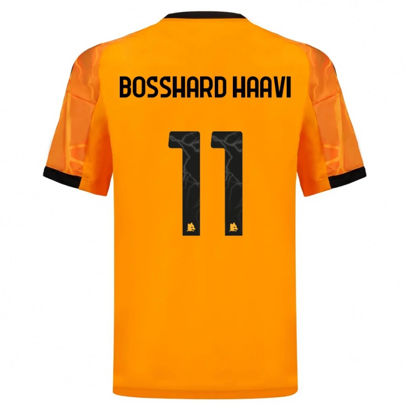 Danxen Donna Maglia Emilie Bosshard Haavi #11 Arancione Nero Kit Gara Away 2025/26 Maglietta