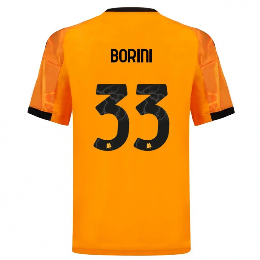 Danxen Donna Maglia Joyce Borini #33 Arancione Nero Kit Gara Away 2025/26 Maglietta
