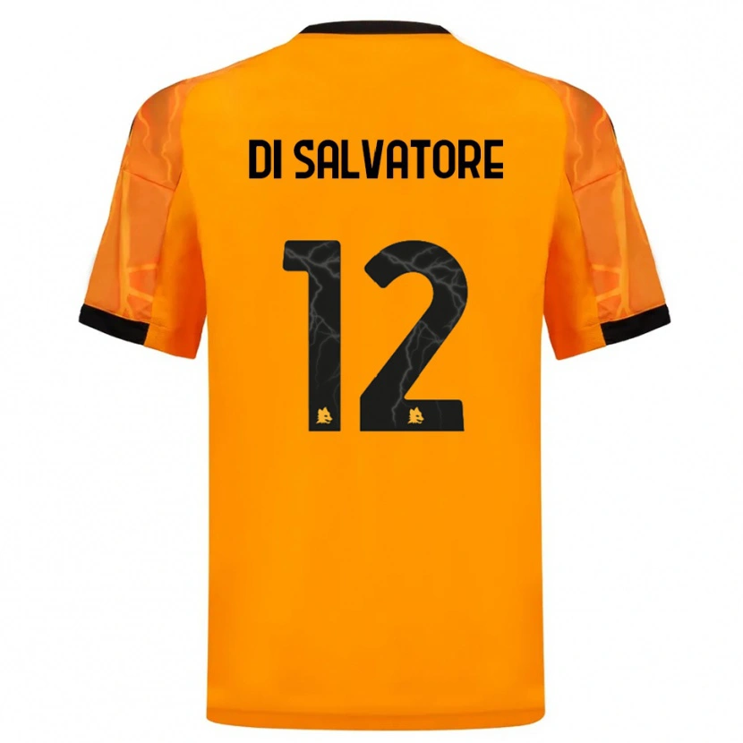 Danxen Donna Maglia Diego Di Salvatore #12 Arancione Nero Kit Gara Away 2025/26 Maglietta