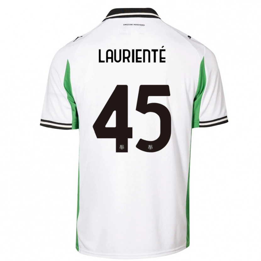 Danxen Donna Maglia Armand Laurienté #45 Bianco Verde Nero Kit Gara Away 2025/26 Maglietta