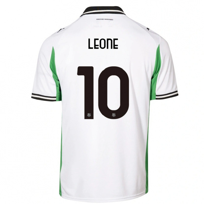 Danxen Donna Maglia Kevin Leone #10 Bianco Verde Nero Kit Gara Away 2025/26 Maglietta