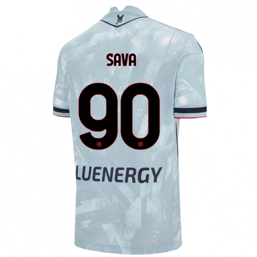 Danxen Donna Maglia Răzvan Sava #90 Azzurro Chiaro Nero Kit Gara Away 2025/26 Maglietta