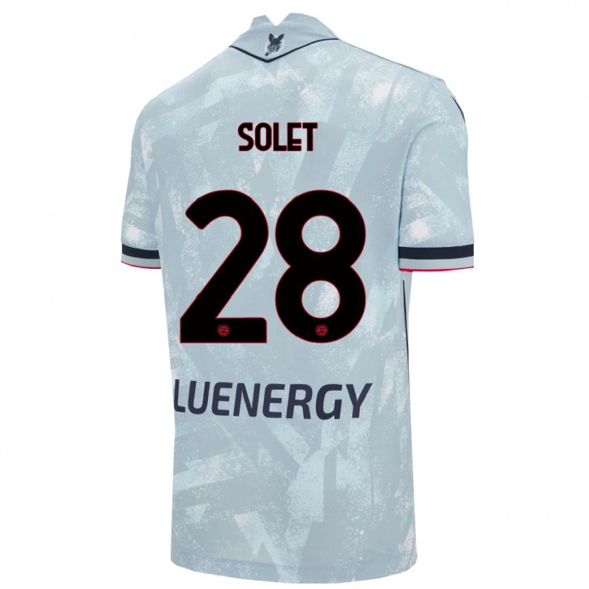 Danxen Donna Maglia Oumar Solet #28 Azzurro Chiaro Nero Kit Gara Away 2025/26 Maglietta