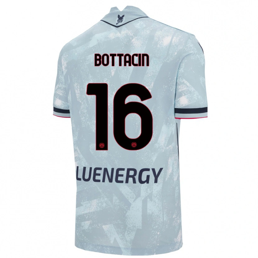 Danxen Donna Maglia Enrico Bottacin #16 Azzurro Chiaro Nero Kit Gara Away 2025/26 Maglietta