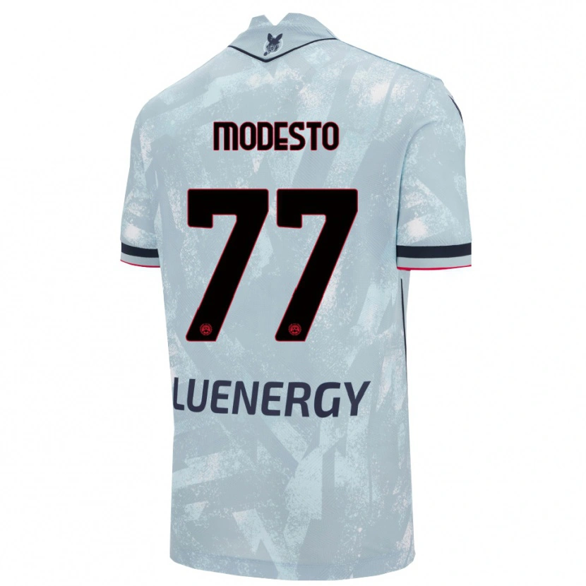 Danxen Donna Maglia Rui Modesto #77 Azzurro Chiaro Nero Kit Gara Away 2025/26 Maglietta