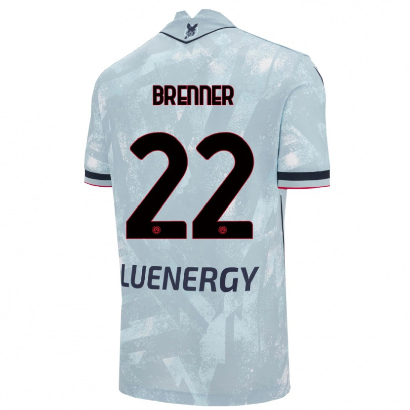 Danxen Donna Maglia Brenner #22 Azzurro Chiaro Nero Kit Gara Away 2025/26 Maglietta