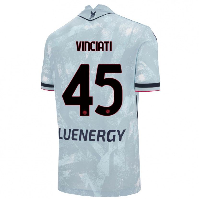 Danxen Donna Maglia Giulio Vinciati #45 Azzurro Chiaro Nero Kit Gara Away 2025/26 Maglietta