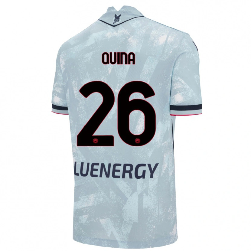 Danxen Donna Maglia Domingos Quina #26 Azzurro Chiaro Nero Kit Gara Away 2025/26 Maglietta