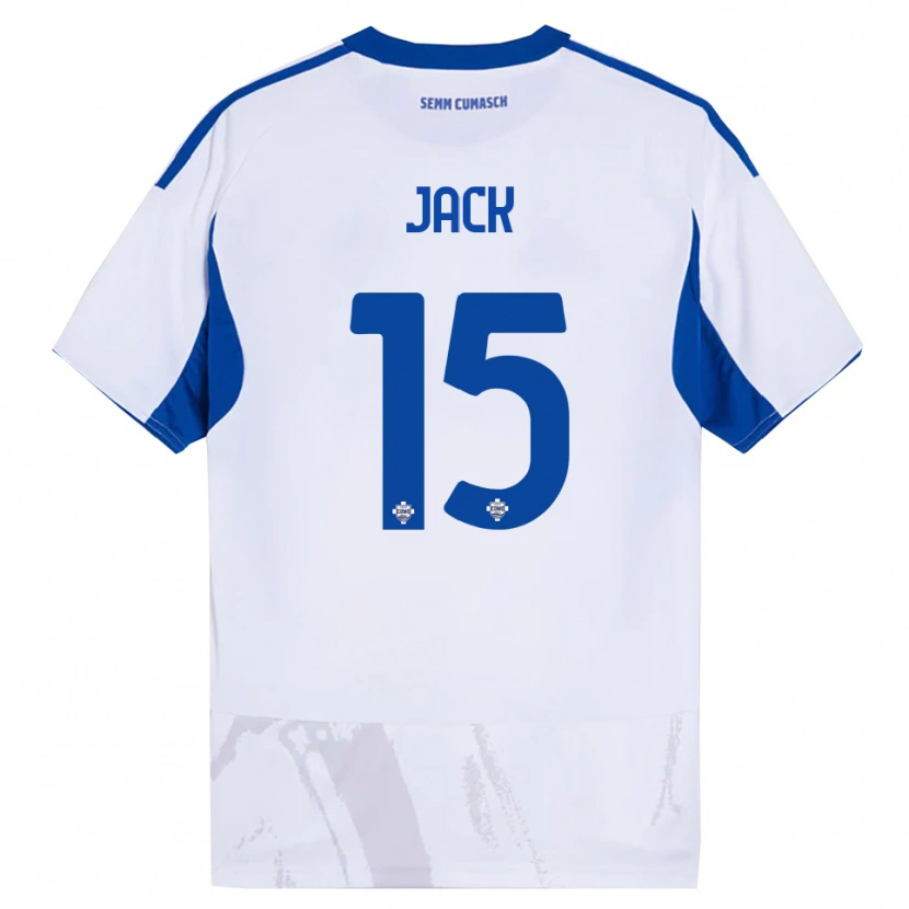 Danxen Donna Maglia Fellipe Jack #15 Bianco Blu Kit Gara Away 2025/26 Maglietta